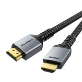 CABLETIME- 8K PVC HDMI 2.1 Cable, Gold plated, Wire: 28AWG, Shell: Space Grey Aluminum + PVC, Black PVC Jacket with Nylon braided, Support 8K/60HZ/48Gbps, SKU- CT-HD8K-AG10
